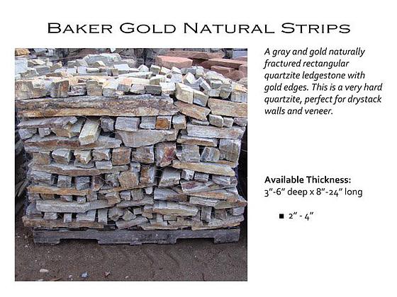 Baker Gold 3-6" Natural Strip