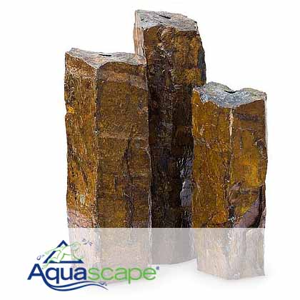 Natural Mongolian Basalt Columns Set Of 3(24", 30", 36")