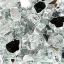 Glacial Silver Fire Glass (20 lb)