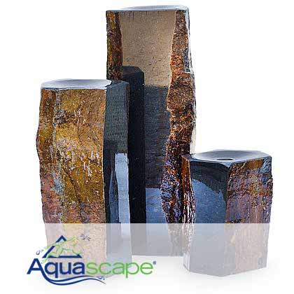 [BSSP98264] Semi-Polished Basalt Columns - Set of 3